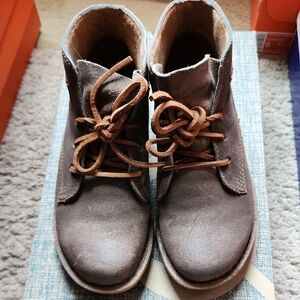 Brown Suede Ankle Boots